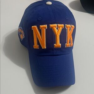 Blue NYK Cap with Orange Embroidery